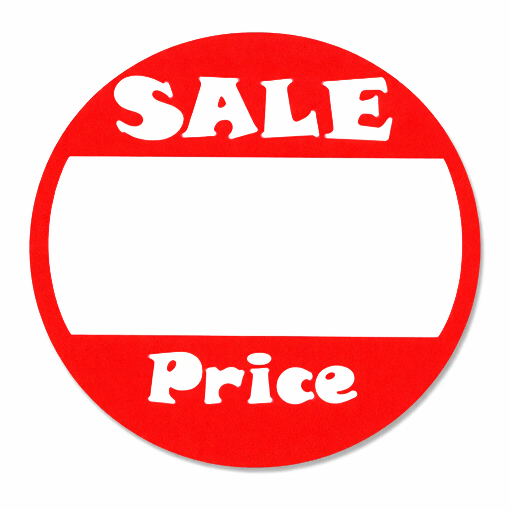 1 Inch Round 'SALE PRICE' Label / Sticker | 510 Pk