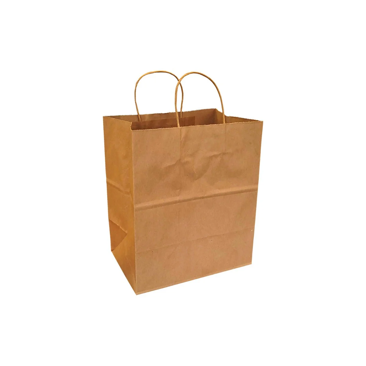 100% Recycled Paper Shopping Bags | Kraft Brown | Twisted Paper Handles - Image 12