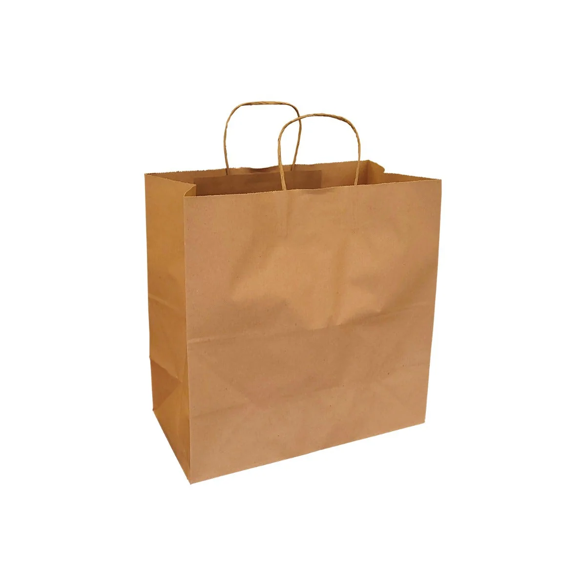 100% Recycled Paper Shopping Bags | Kraft Brown | Twisted Paper Handles - Image 14