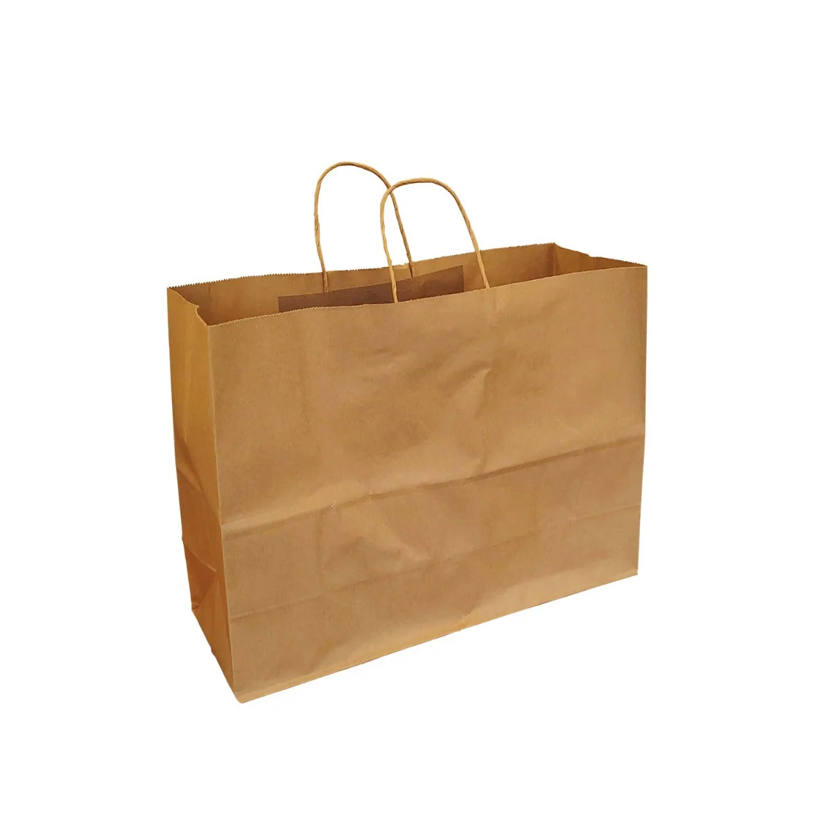 100% Recycled Paper Shopping Bags | Kraft Brown | Twisted Paper Handles - Image 16