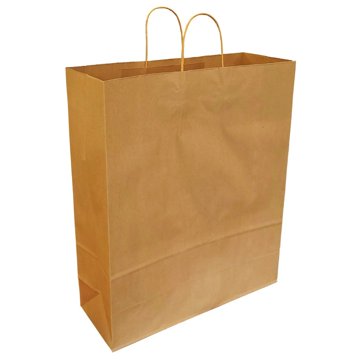 100% Recycled Paper Shopping Bags | Kraft Brown | Twisted Paper Handles - Image 22