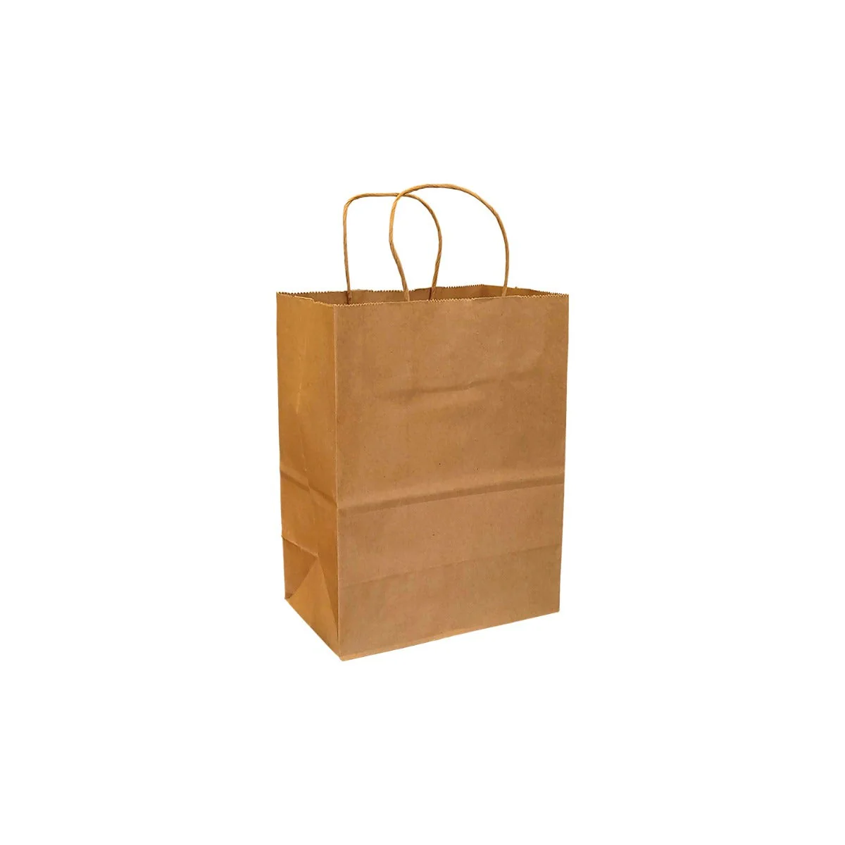100% Recycled Paper Shopping Bags | Kraft Brown | Twisted Paper Handles - Image 8