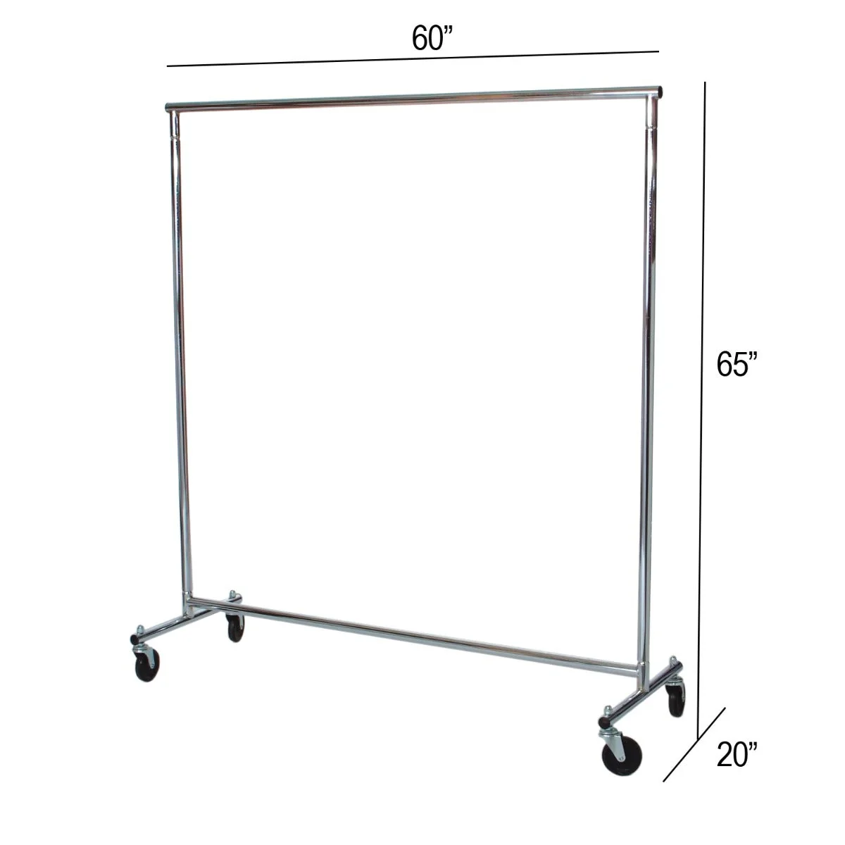 5' Salesman's Rolling Rack | Clothing Rack - Image 2