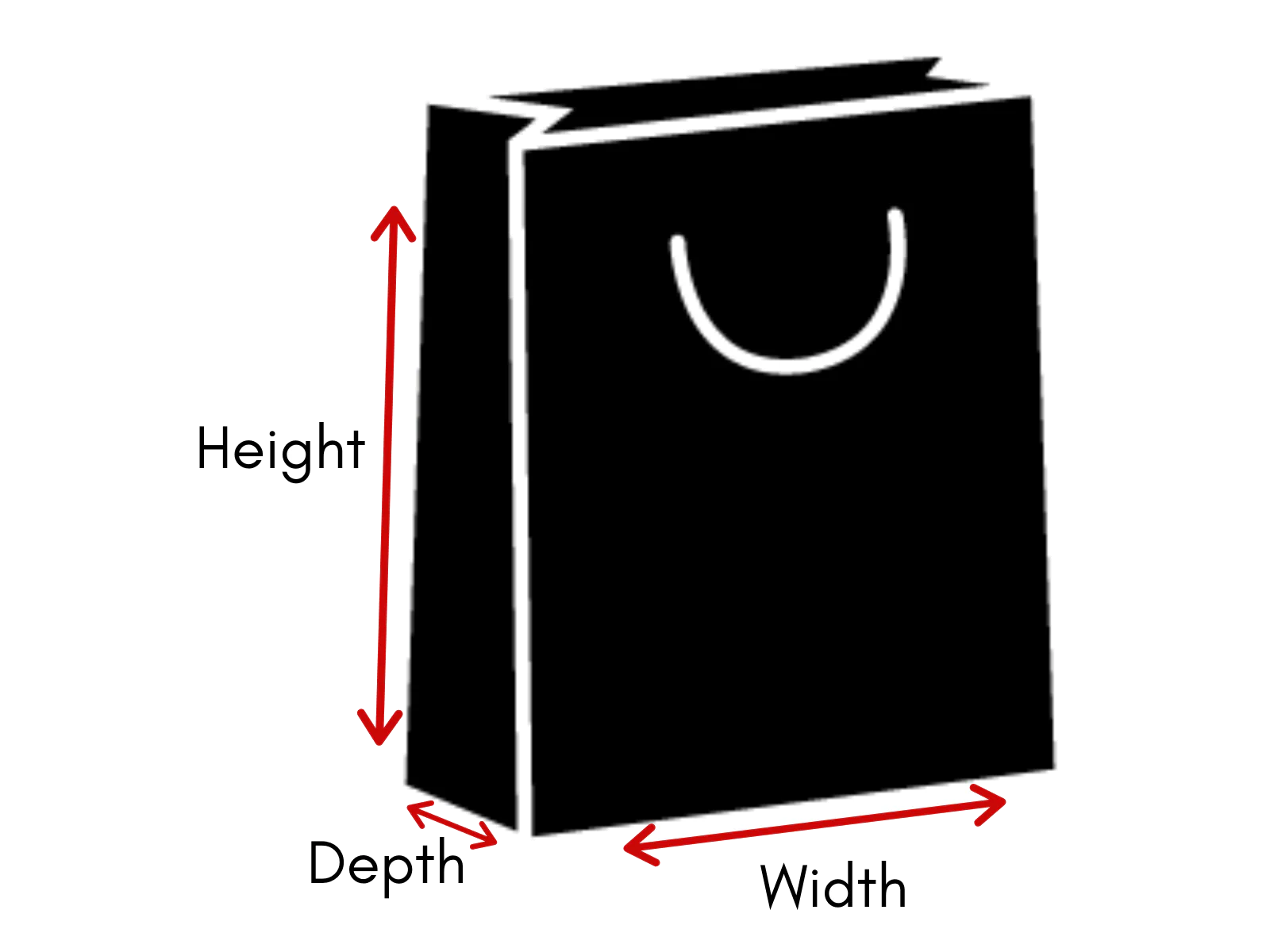 50% Recycled Paper Shopper Bags | Kraft White | Twisted Paper Handles - Image 2