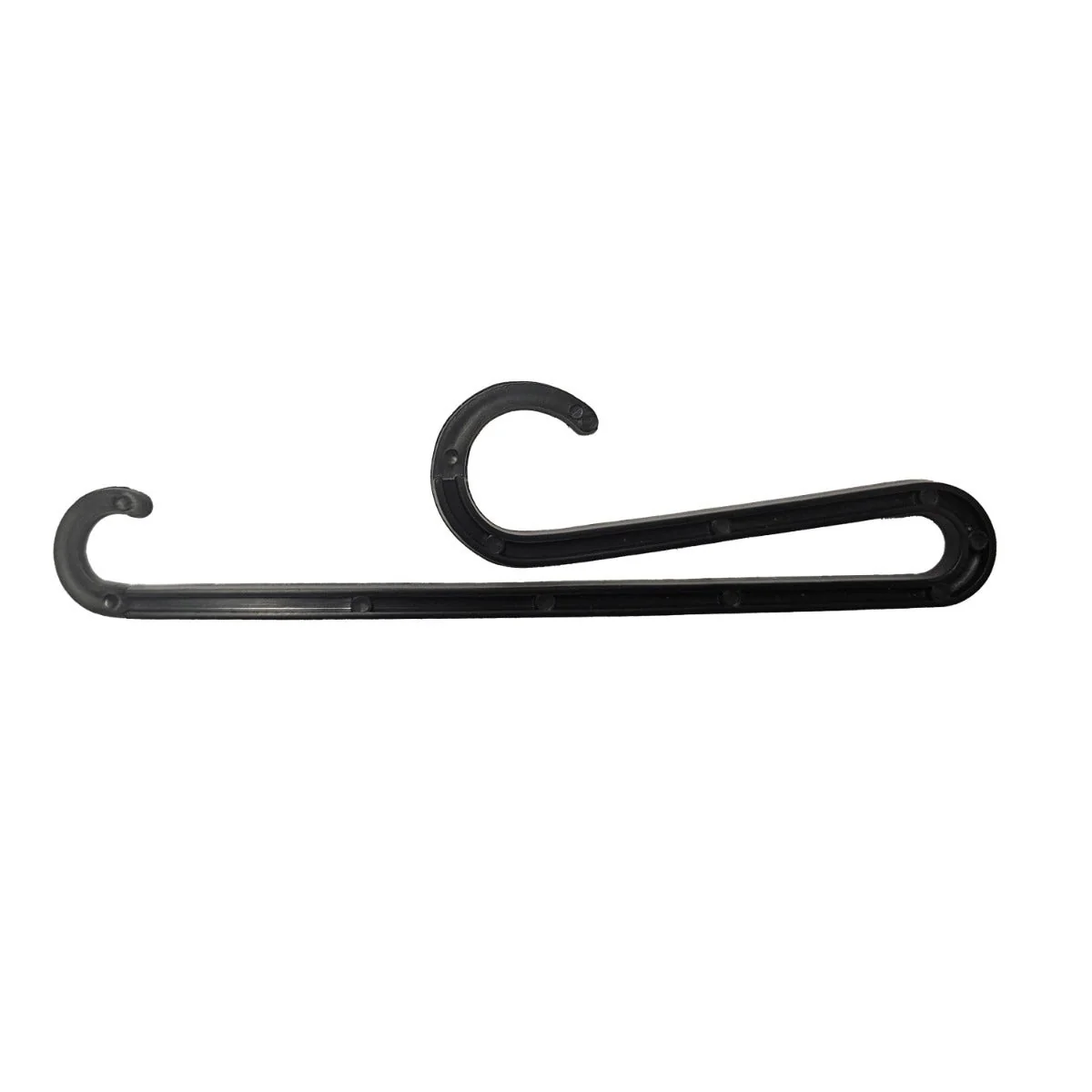 6 Inch Plastic Sock & Scarf Hanger | 100 PK | Black