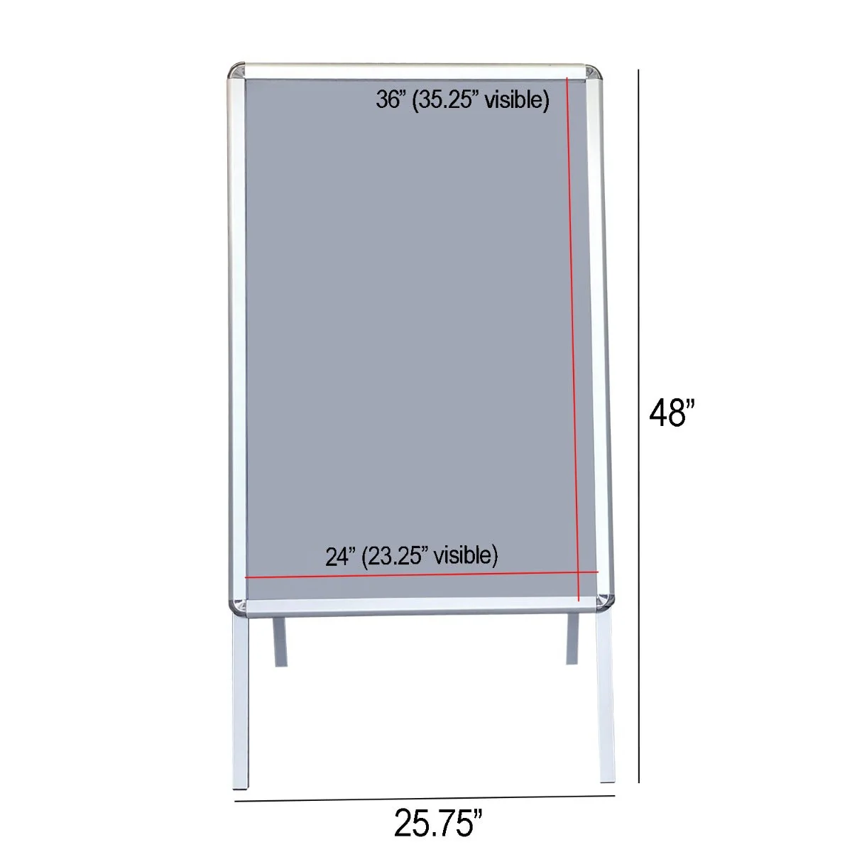 Aluminum A-Frame Sign Holder | Indoor - Image 4