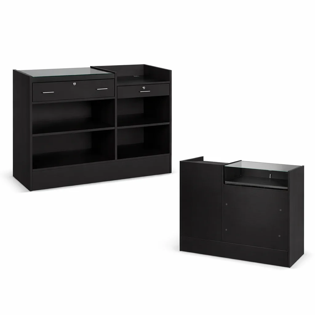 Cash Stand Counter & Jewellery Display Case Combo | 48” - Image 3