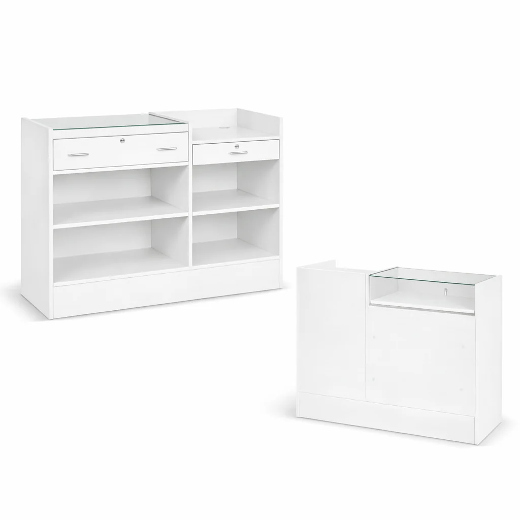 Cash Stand Counter & Jewellery Display Case Combo | 48” - Image 4