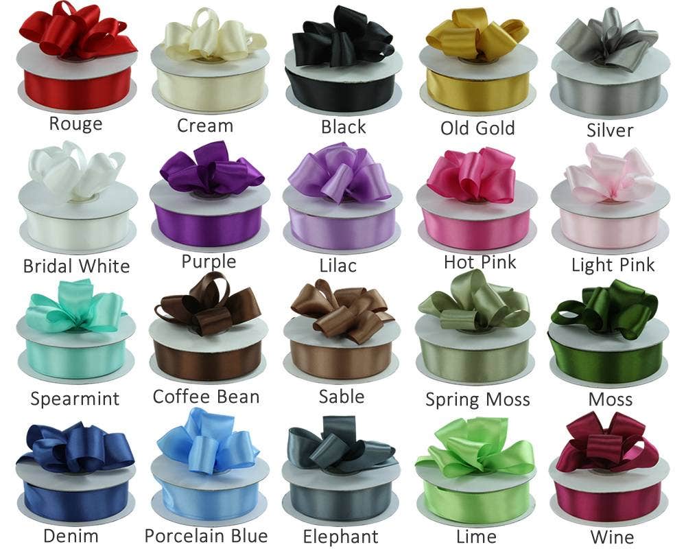 Double Faced Satin Ribbon | 100 Yard Rolls - Image 3