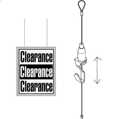 Easy Slide Sign Hanging Cable