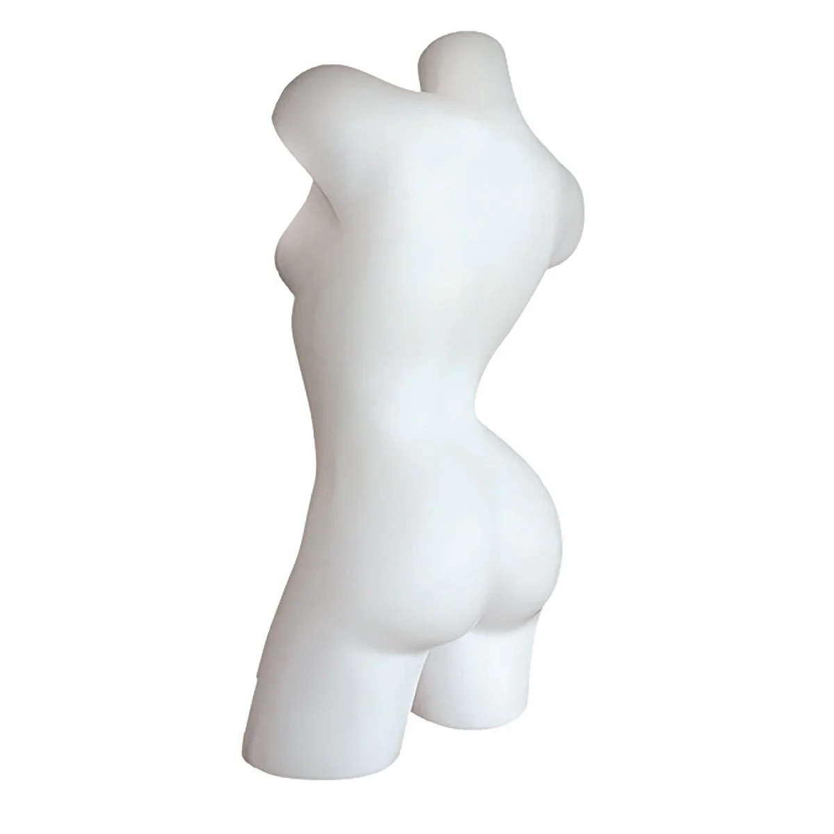Female Curvy 3/4 Mannequin Display Torso - Image 2