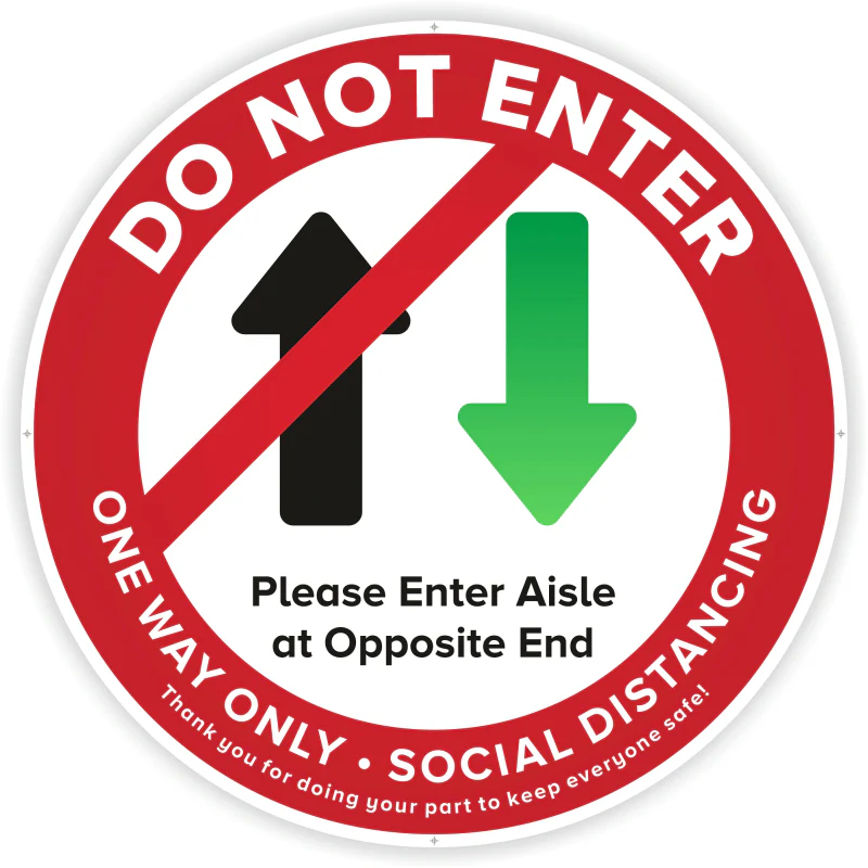 Floor Decals | Safe Shop | One Way Directional Kit - Image 3