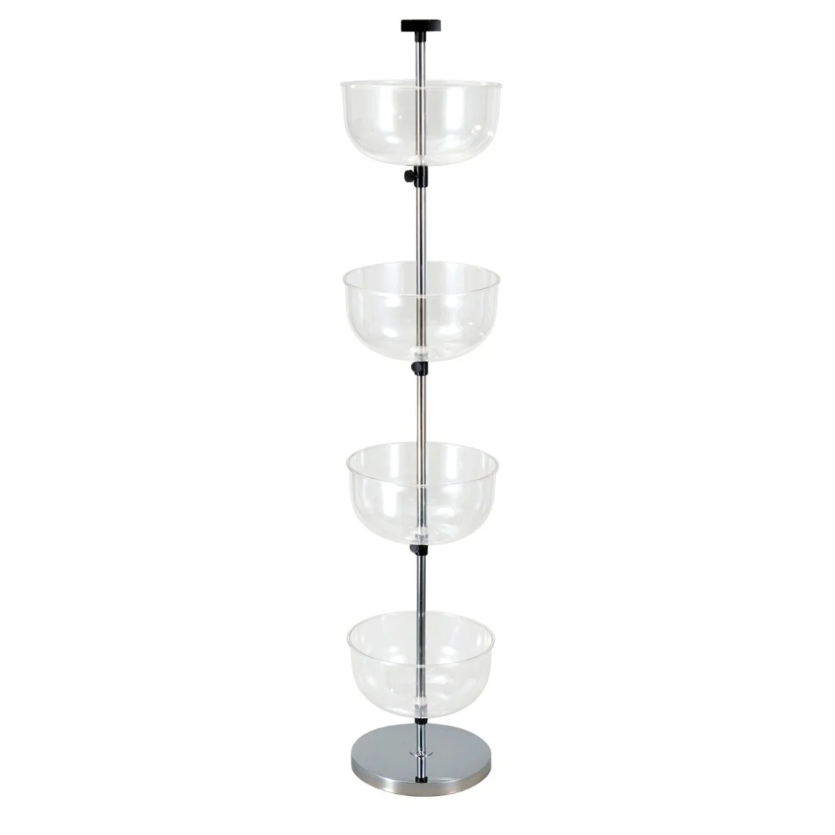 Four Tier Bin Display | Floor Spinner Stand