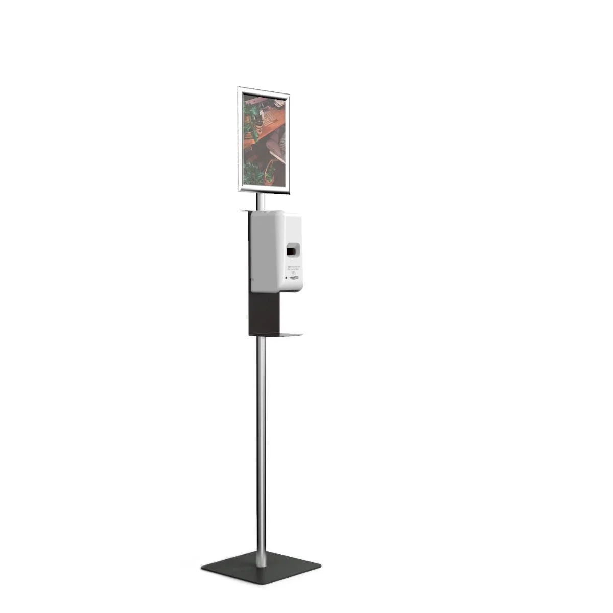Hand Sanitizer Stations With 8-1/2" x 11" Sign Holder | Auto Dispenser | Liquid & Gel - Image 2