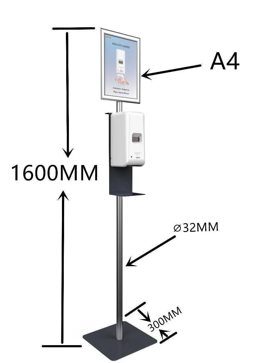 Hand Sanitizer Stations With 8-1/2" x 11" Sign Holder | Auto Dispenser | Liquid & Gel - Image 5