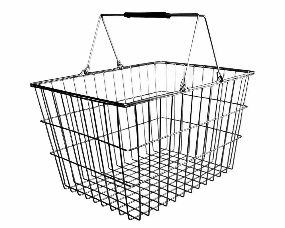 Large Metal Wire Shopping Basket