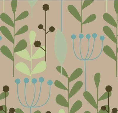 Leaves and Berries Gift Wrap | Kraft | 100% Recycled | 24" x 100' - Image 3