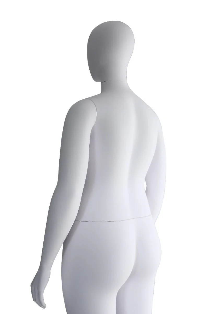 Plus Size Mannequin | Abstract Female | Gloss White - Image 3