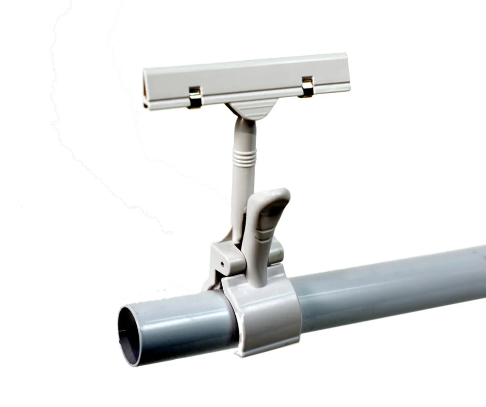 Sign Holder For Racks | Thumb Clamp
