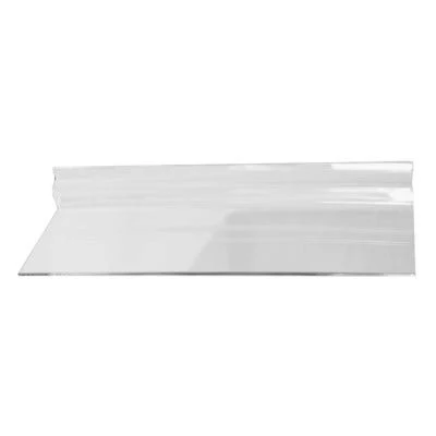 Slatwall Flat Shelf | Clear | 4" x 12"