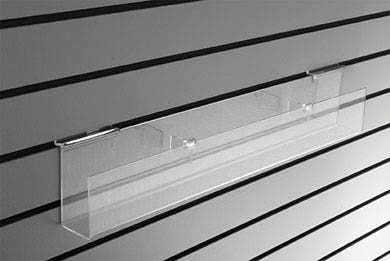 Slatwall Literature Trough | 24" long