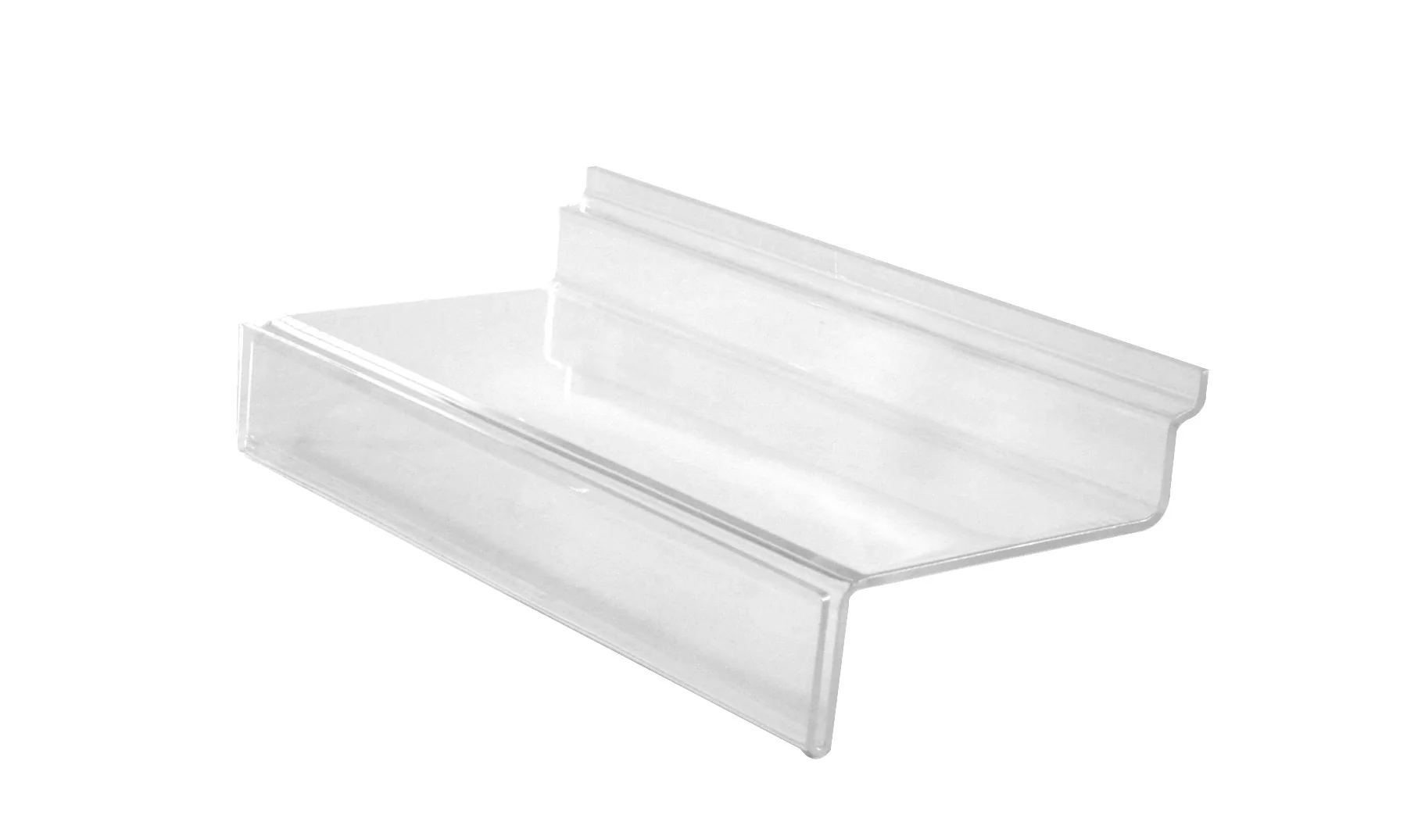Slatwall Message Shelf | Acrylic | 4" x 10"