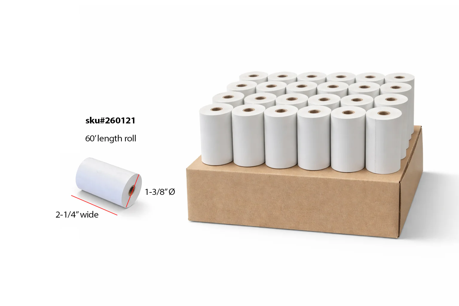 Thermal Paper Rolls | BPA Free | Case Lot (25 rolls) - Image 3