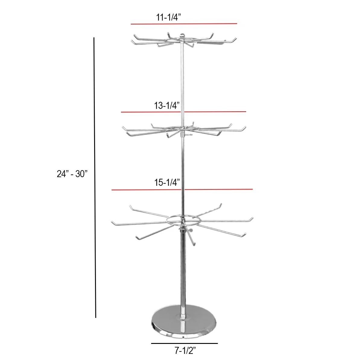 Three Tier 24 Hook Display - Image 2