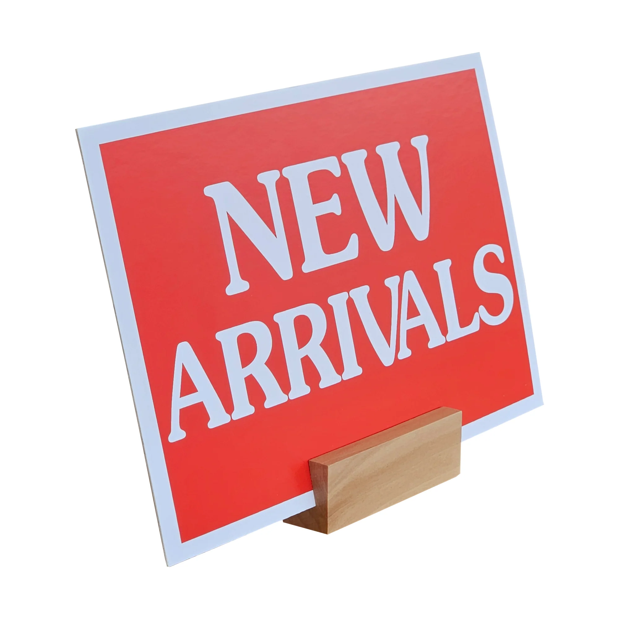 Wood Block Sign Holder | 12 Pack