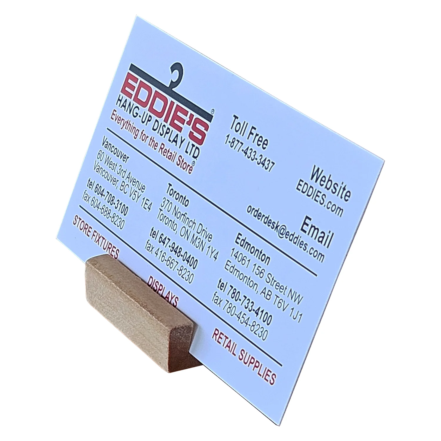 Wood Block Ticket Holder | 25 Pack