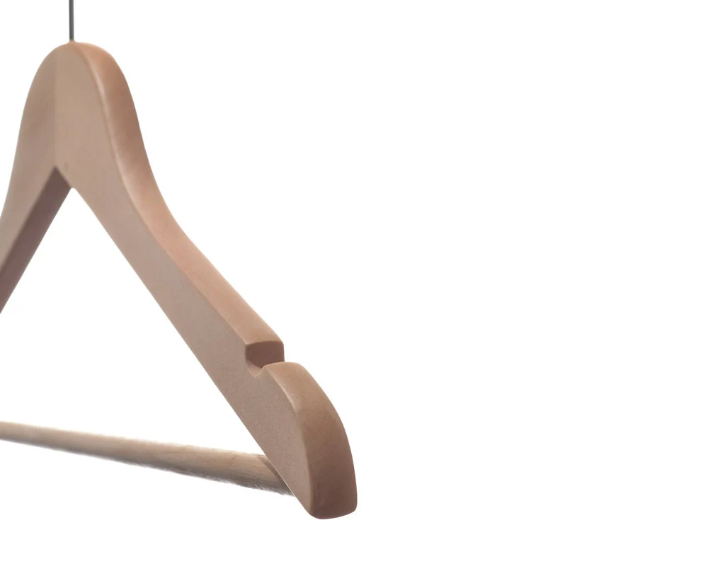 Wooden Child's Suit Hangers | Natural | 12" & 14" | 100 Pk - Image 3