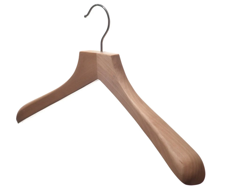 Wooden Top Hanger | Wide Contour | Natural - Image 2