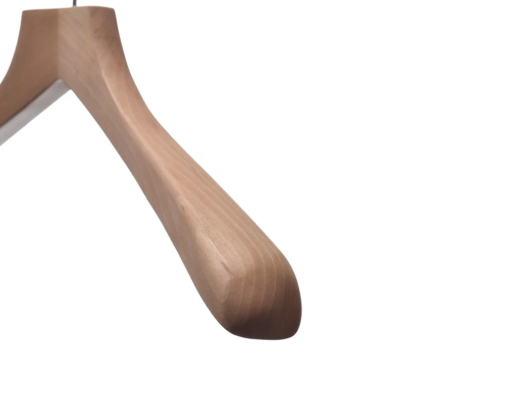 Wooden Top Hanger | Wide Contour | Natural - Image 3