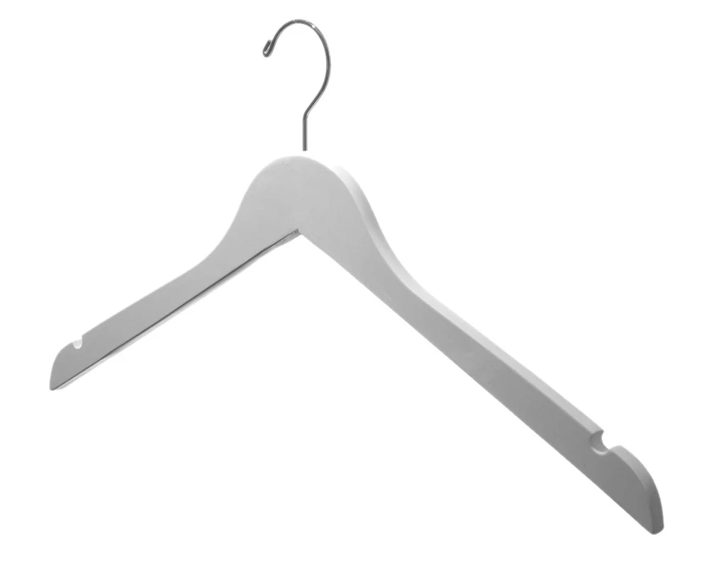 Wooden Top Hangers | Flat | 100 Pk - Image 10