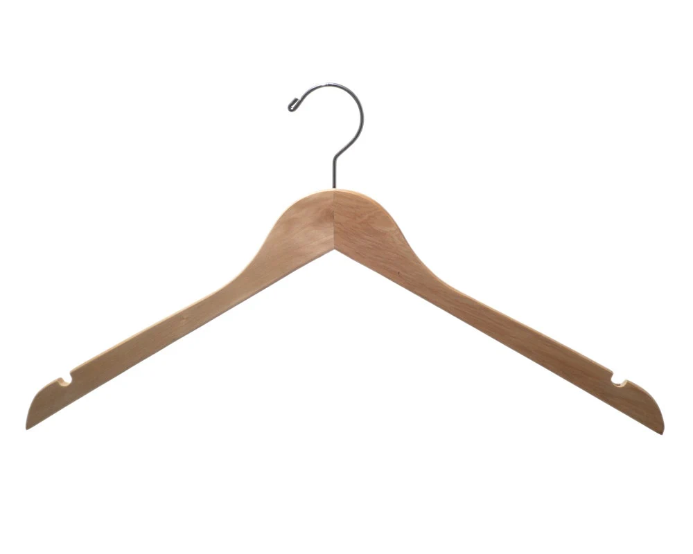 Wooden Top Hangers | Flat | 100 Pk - Image 12