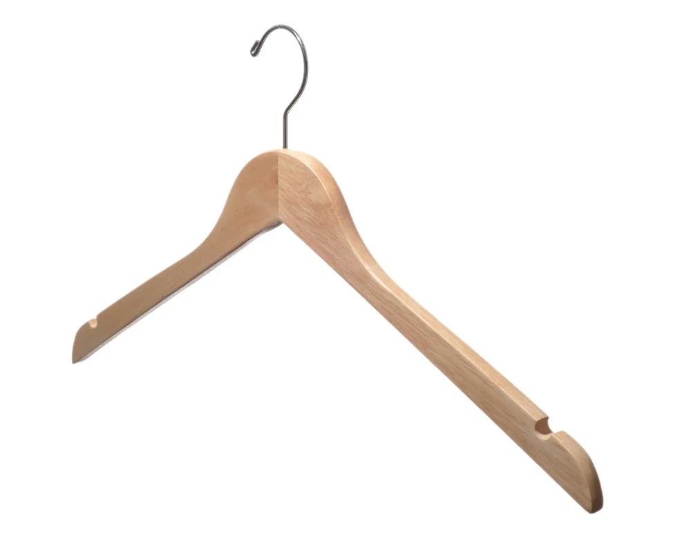 Wooden Top Hangers | Flat | 100 Pk - Image 14