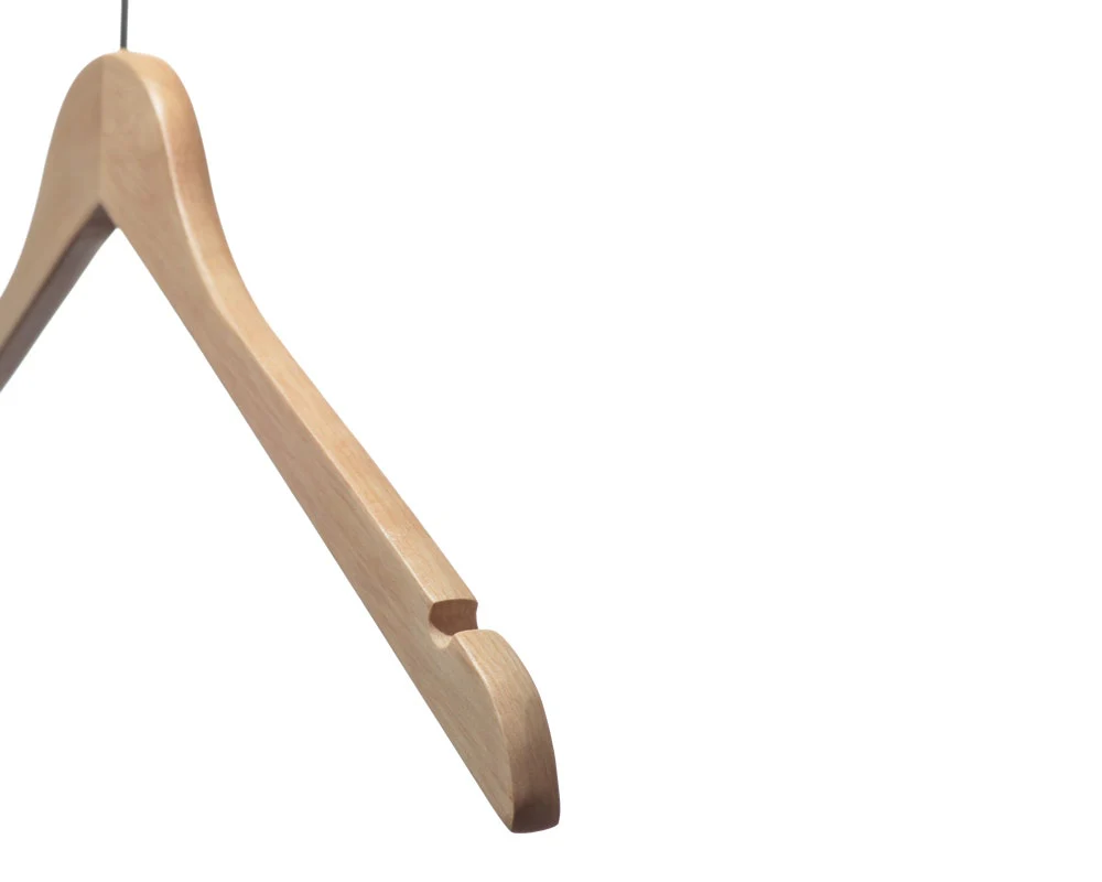 Wooden Top Hangers | Flat | 100 Pk - Image 15