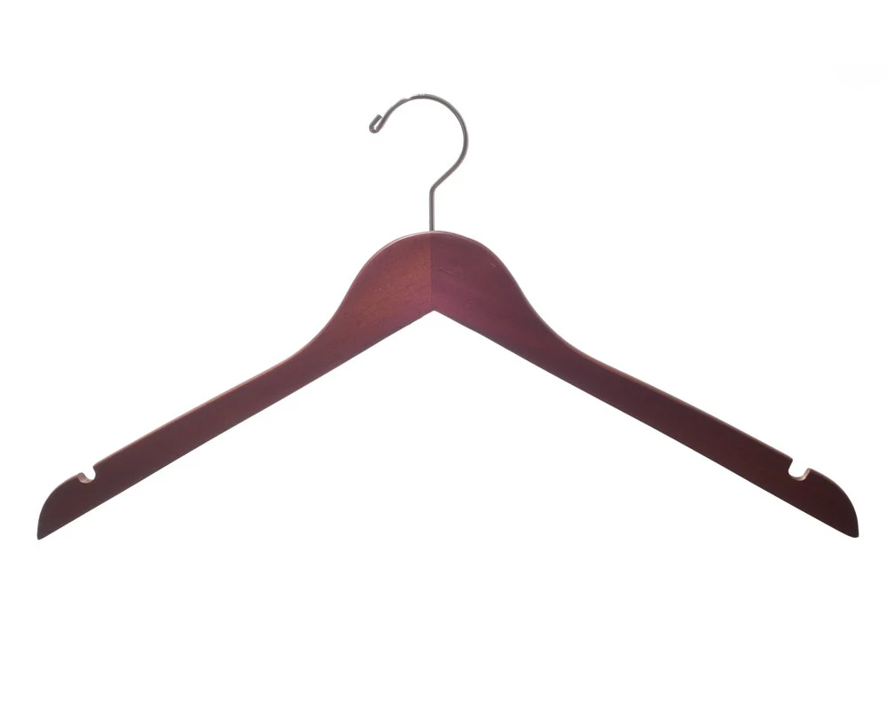 Wooden Top Hangers | Flat | 100 Pk - Image 16