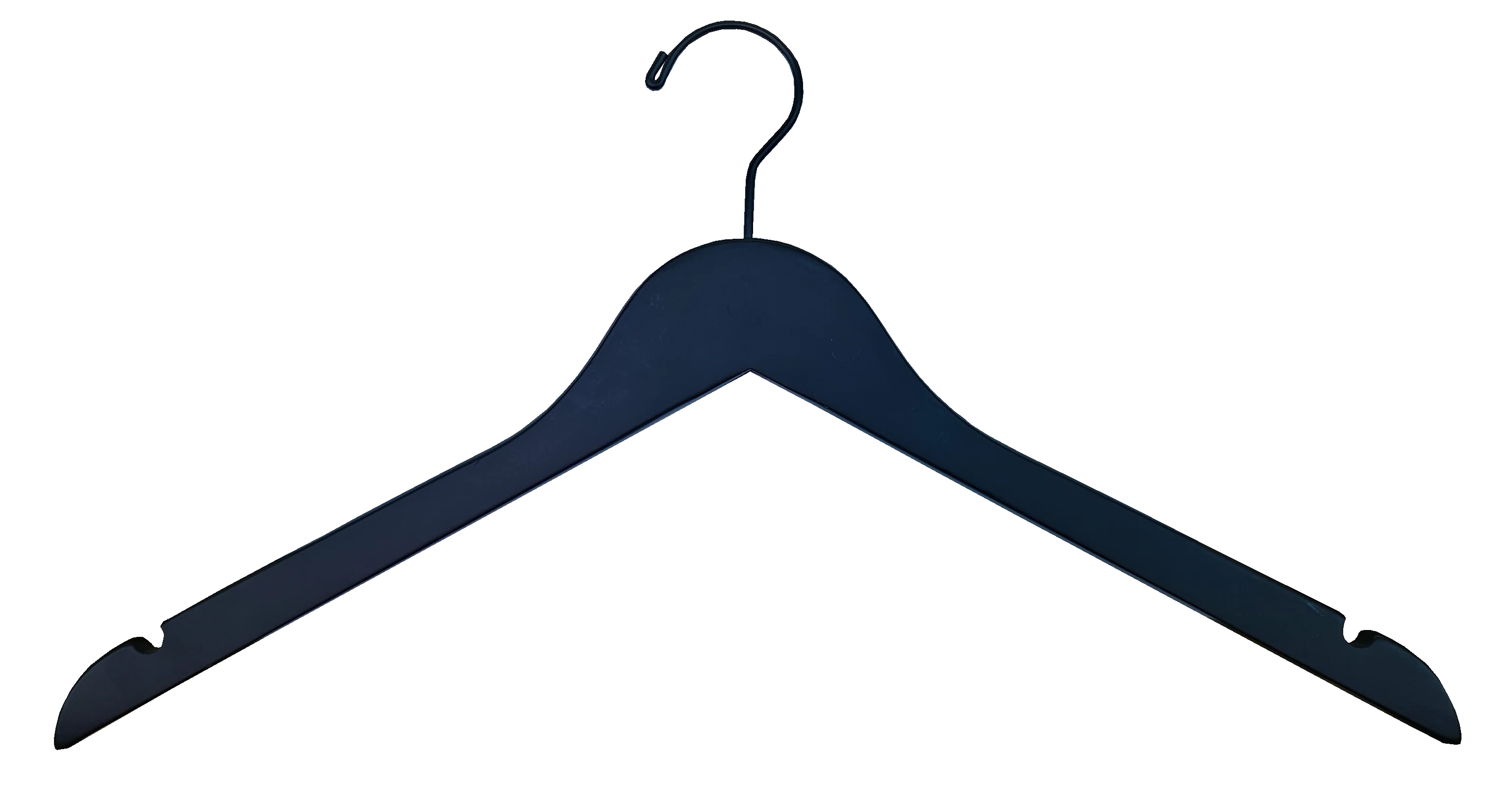 Wooden Top Hangers | Flat | 100 Pk - Image 3