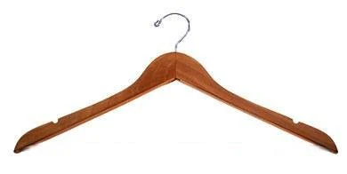 Wooden Top Hangers | Flat | 100 Pk - Image 5