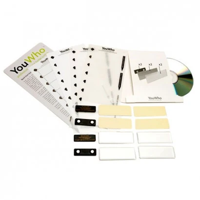 YouWho 4-Unit Professional Name Badge Kit (Gold/Inkjet) - Image 4