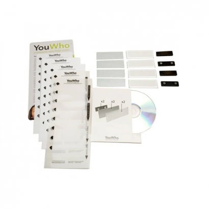 YouWho™ 4-Unit Professional Name Badge Kit (Silver/Inkjet) - Image 4